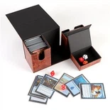 Læder Opbevaringsbokse Brown Card Deck Box